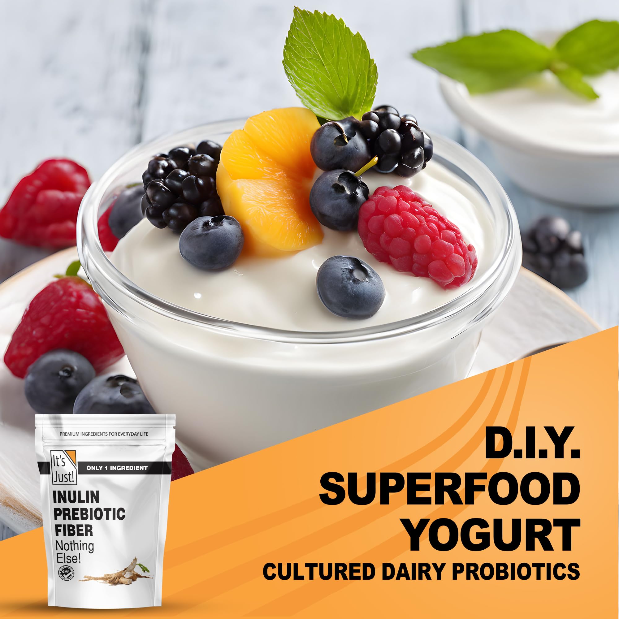 It's Just Inulin Prebiotic Fiber from Chicory Root

