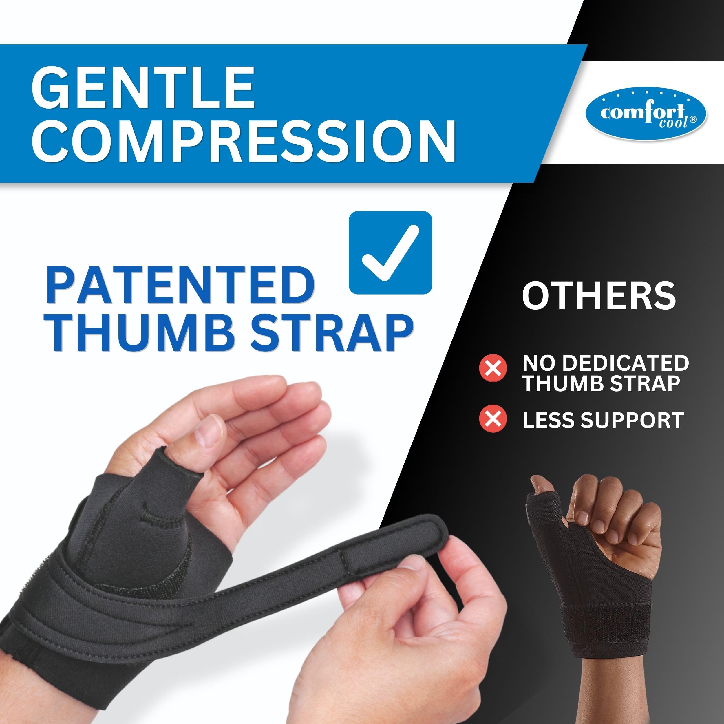 Comfort Cool CMC Thumb Brace - Arthritis Restriction Splint

