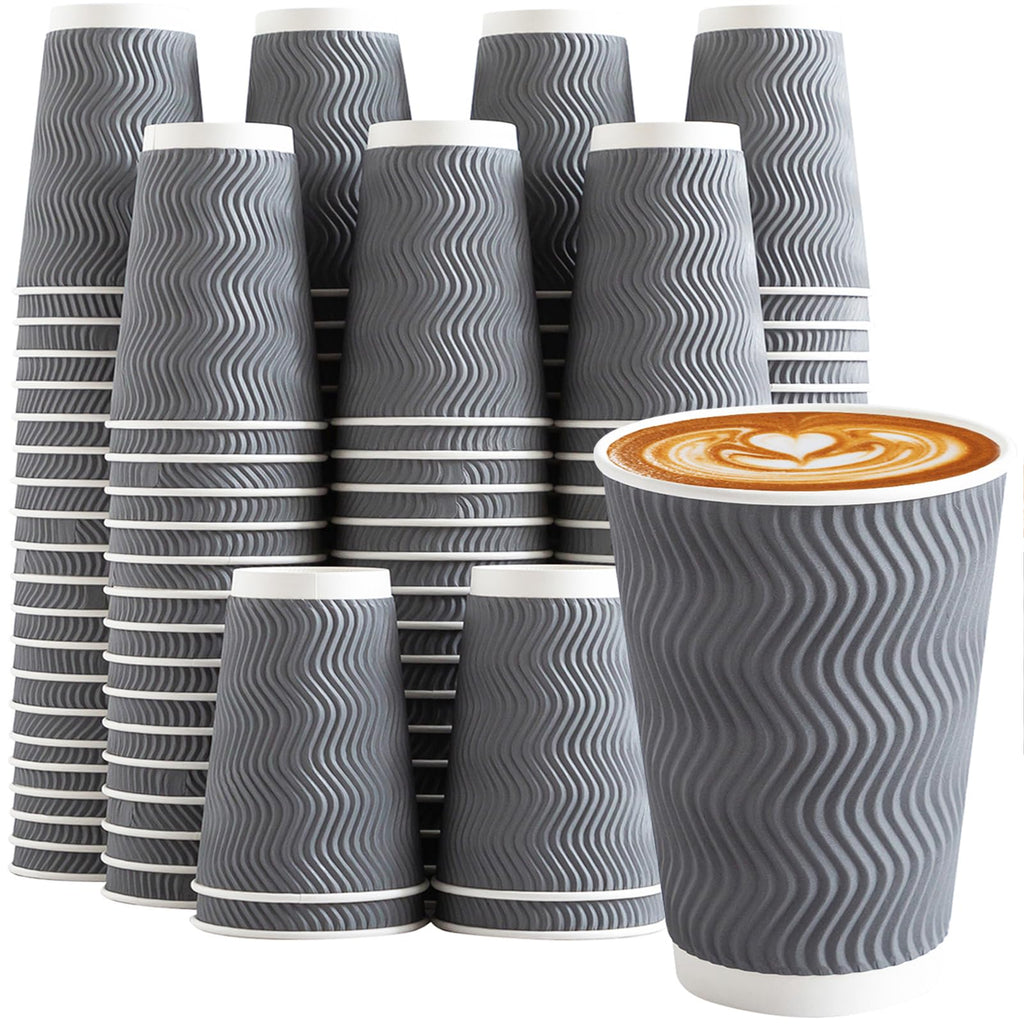 Clawsoff Corrugated Insulated Ripple Cups for Hot or Cold

