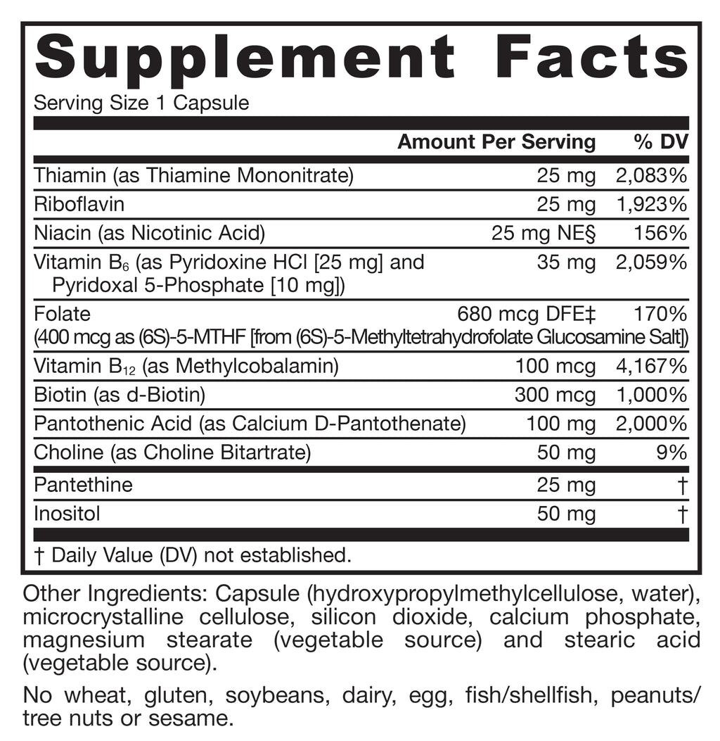 Jarrow Formulas B-Right Vitamin B-Complex Veggie Caps

