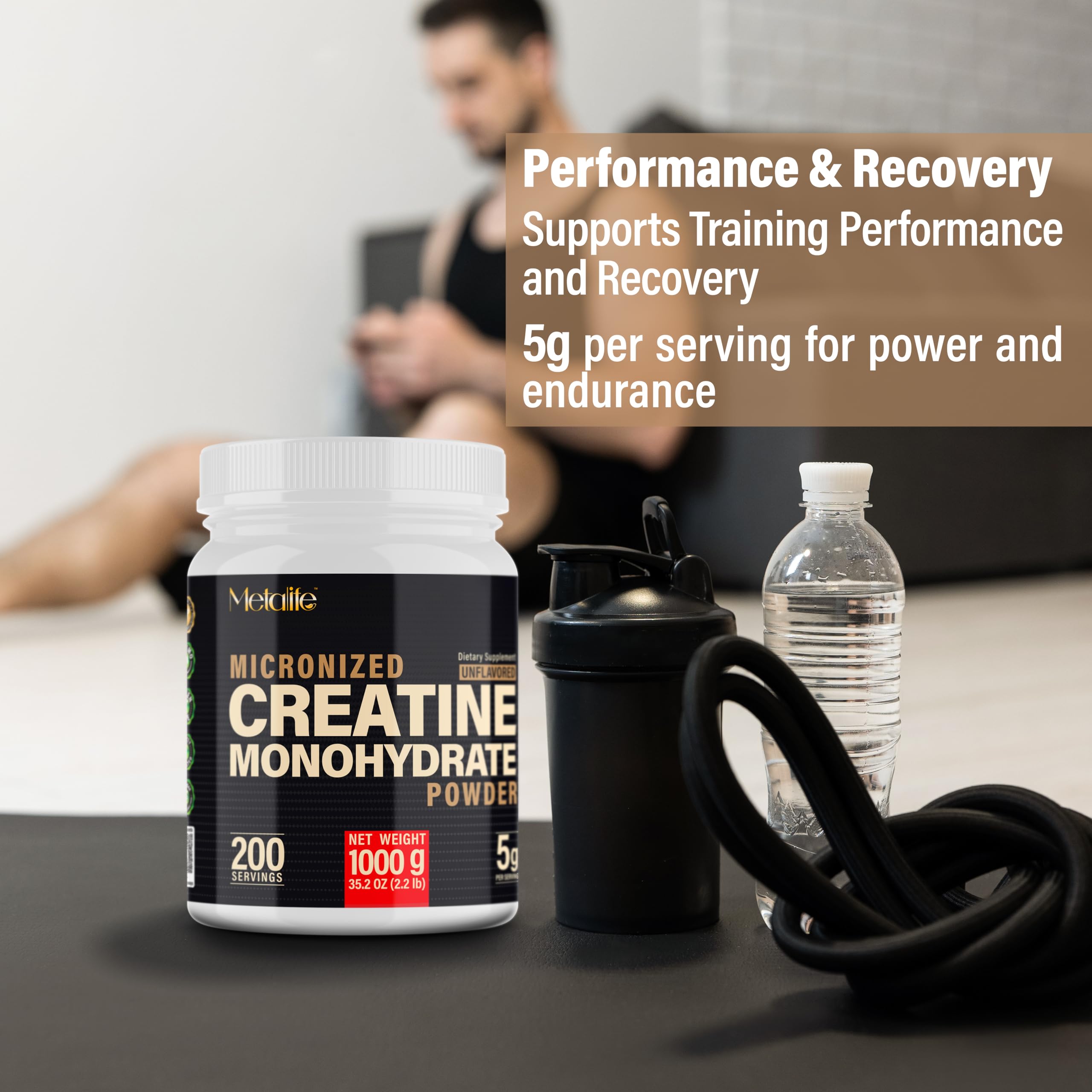 Creatine Monohydrate Powder Micronized | Unflavored & Vegan

