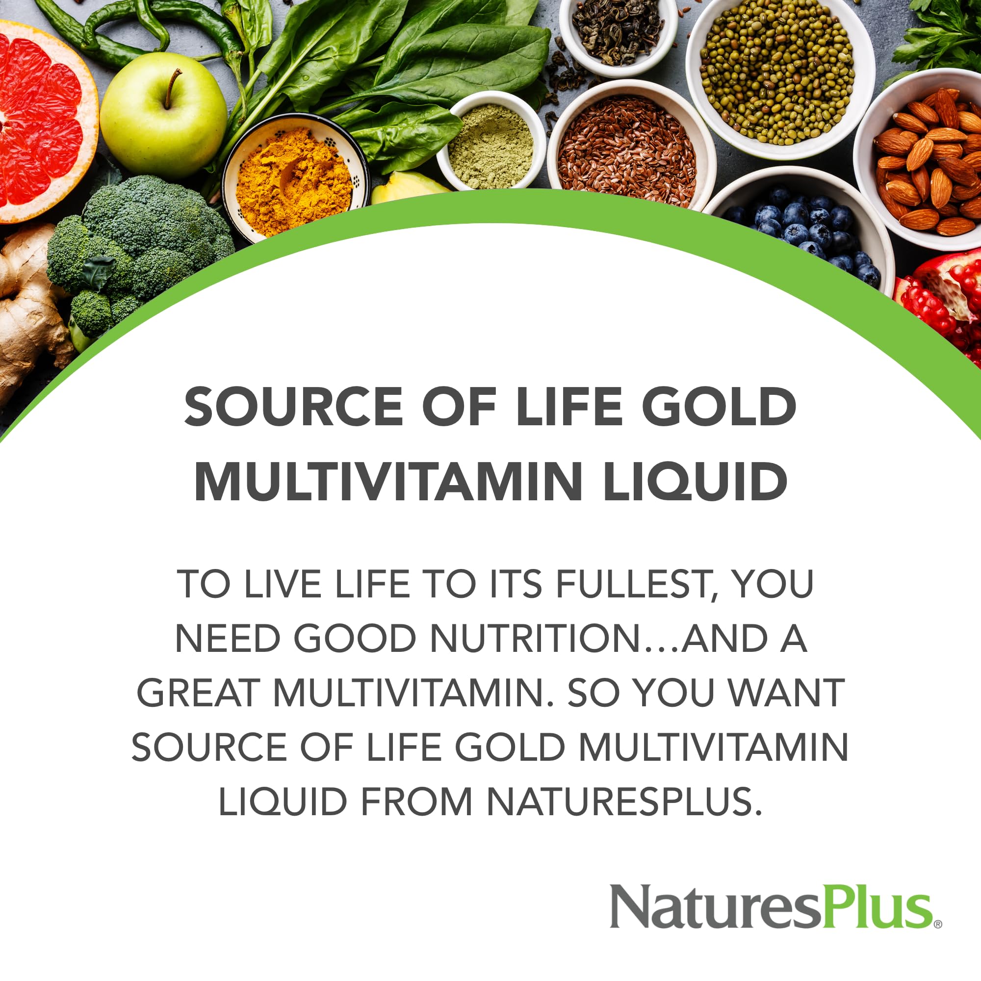Nature's Plus Source of Life GOLD Multivitamin Liquid


