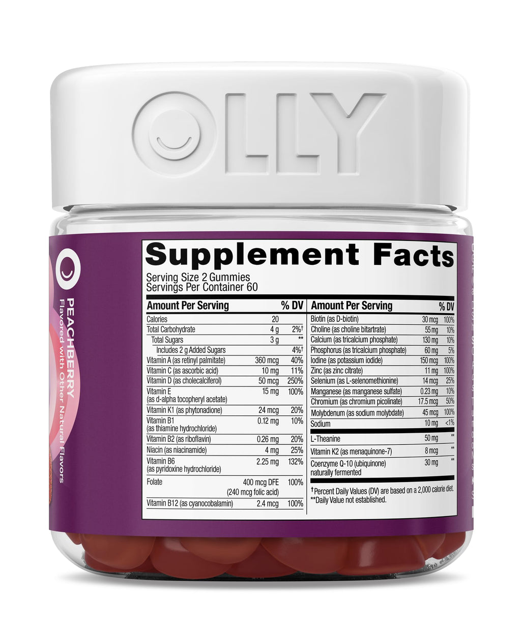 OLLY Women's Multivitamin Gummies for Heart & Immune Support

