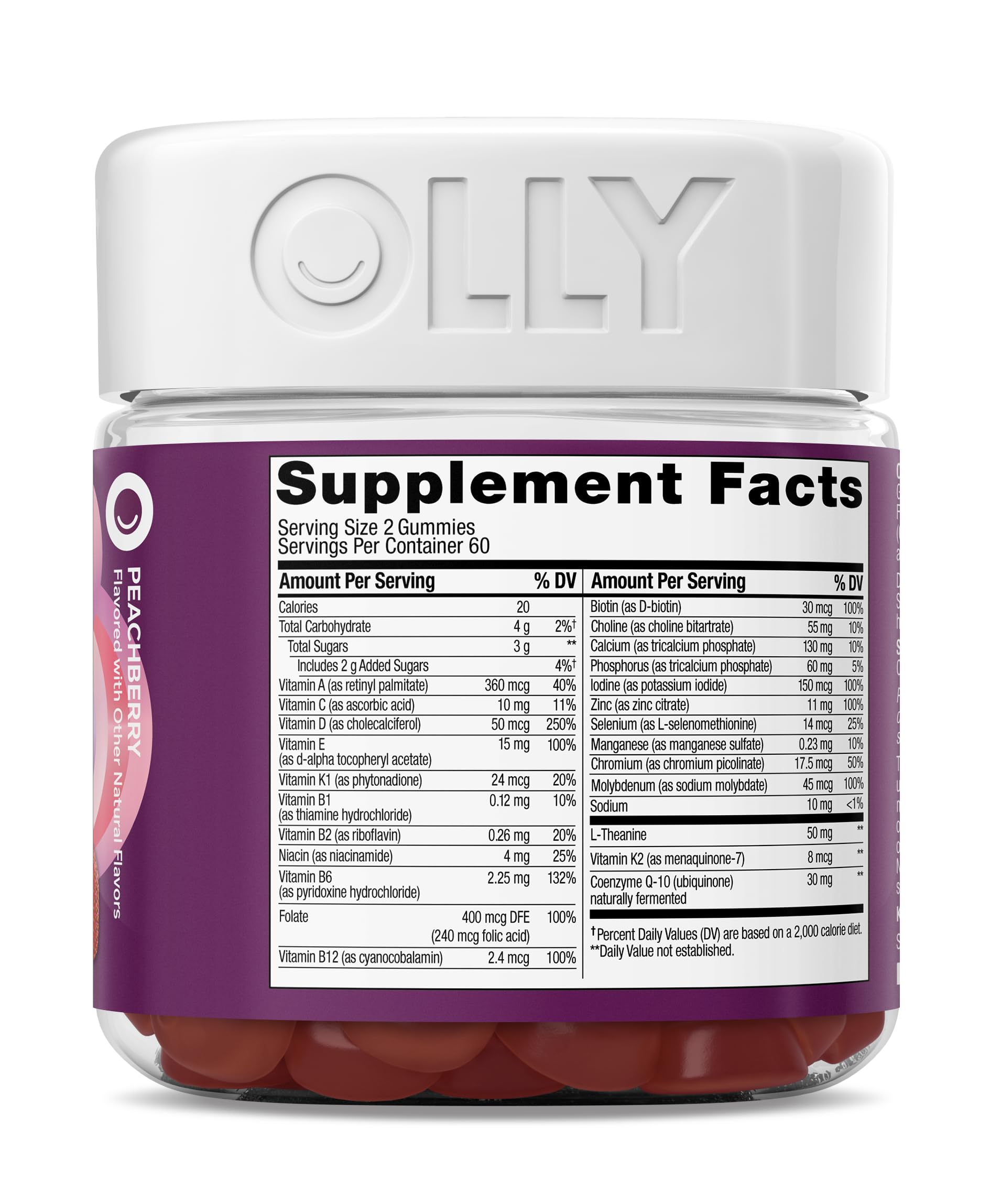 OLLY Women's Multivitamin Gummies for Heart & Immune Support


