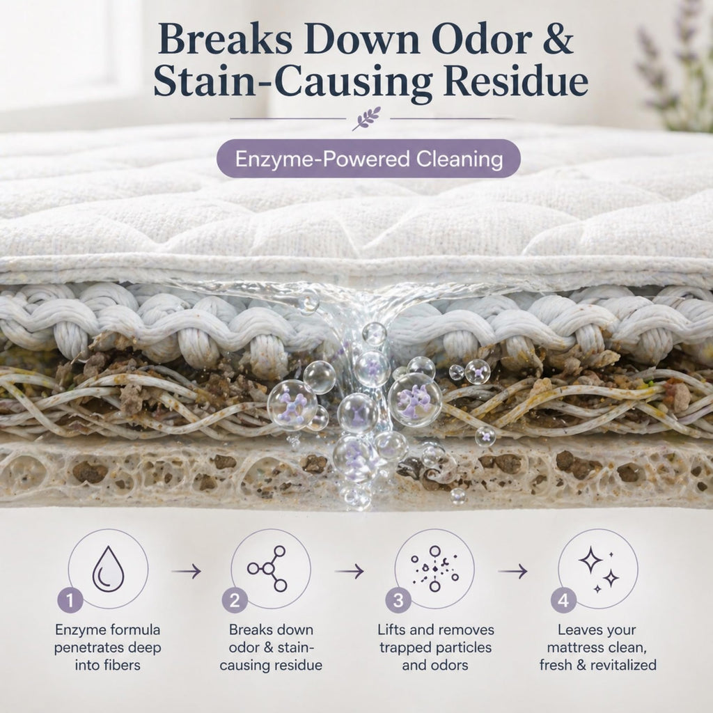 Geode Mattress Cleaner & Deodorizer – Enzyme Stain Removal

