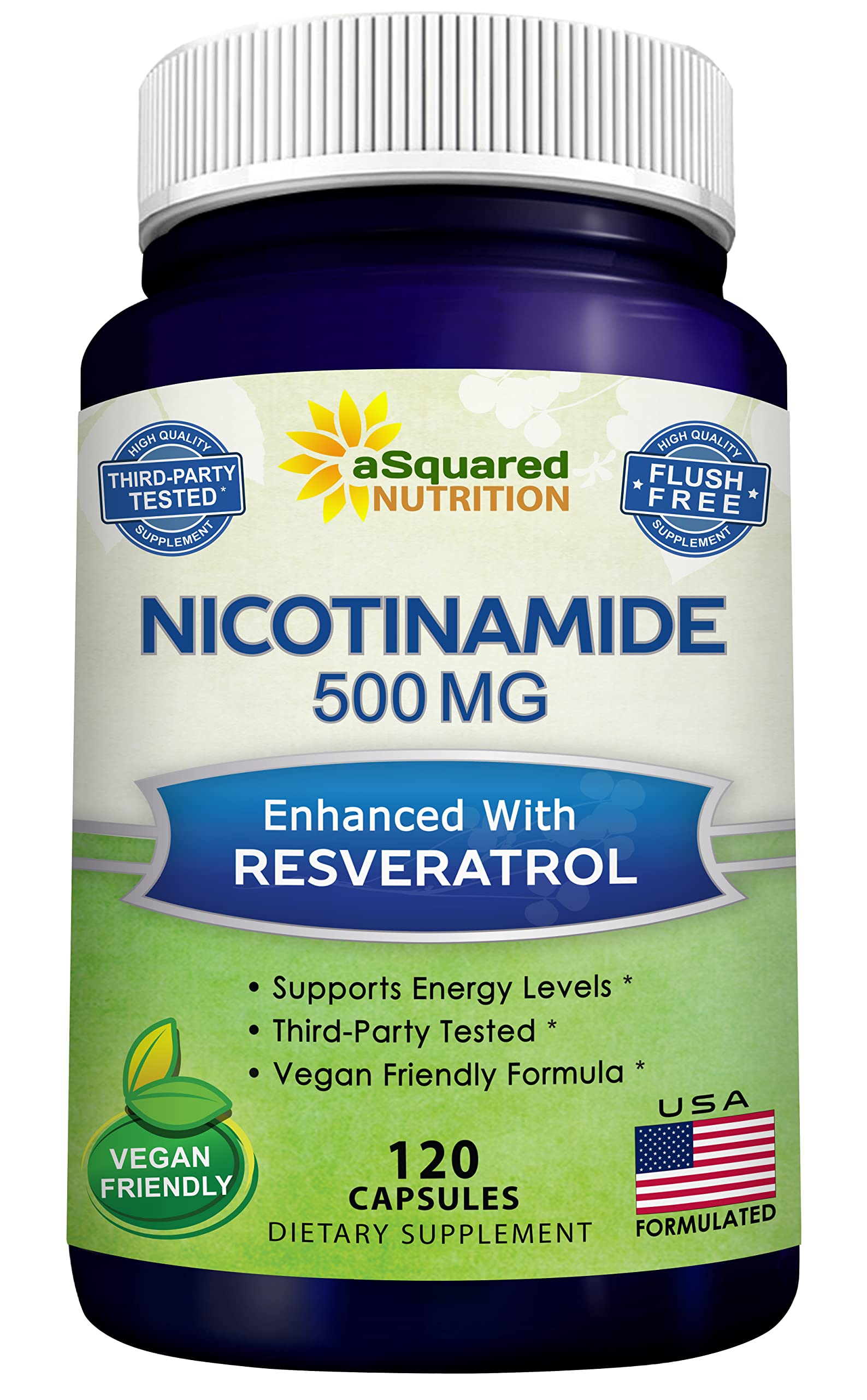 aSquared Nutrition Nicotinamide with Resveratrol Capsules

