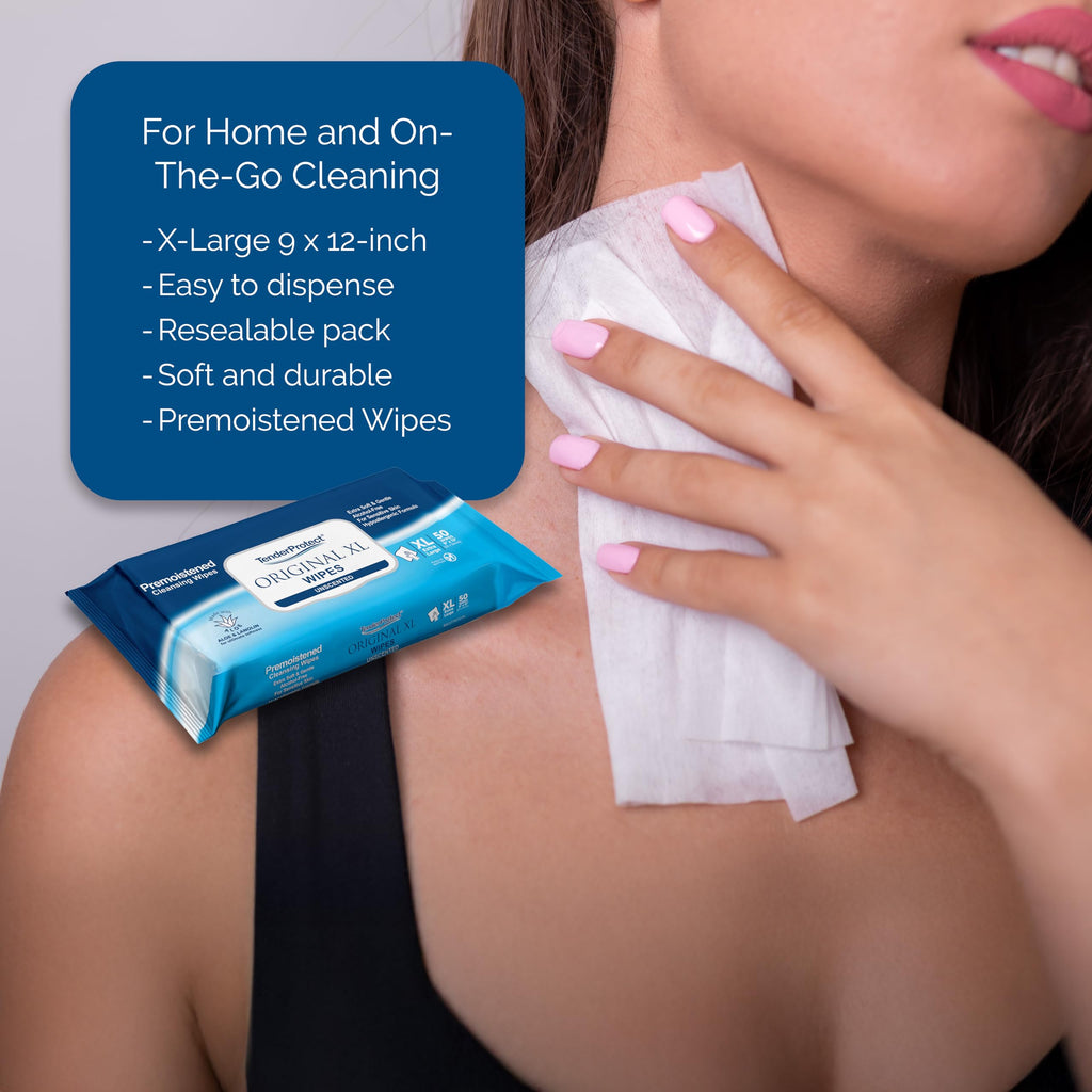 TenderProtect Premium Adult Wipes – Aloe & Lanolin

