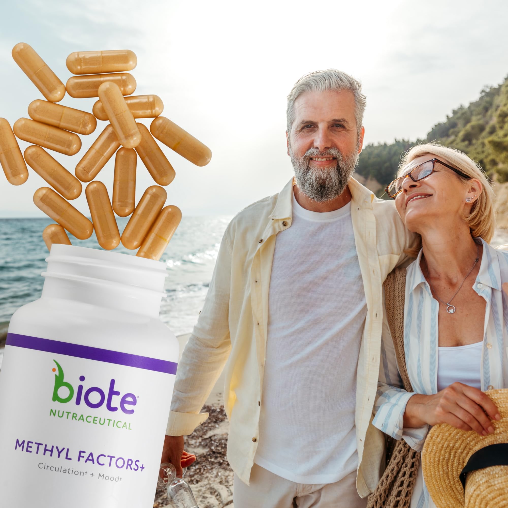 Biote Methyl Factors+ Circulation & Mood Supplement

