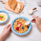 MUCHII Disposable Paper Bowls Bulk - Soak-Proof & Printed

