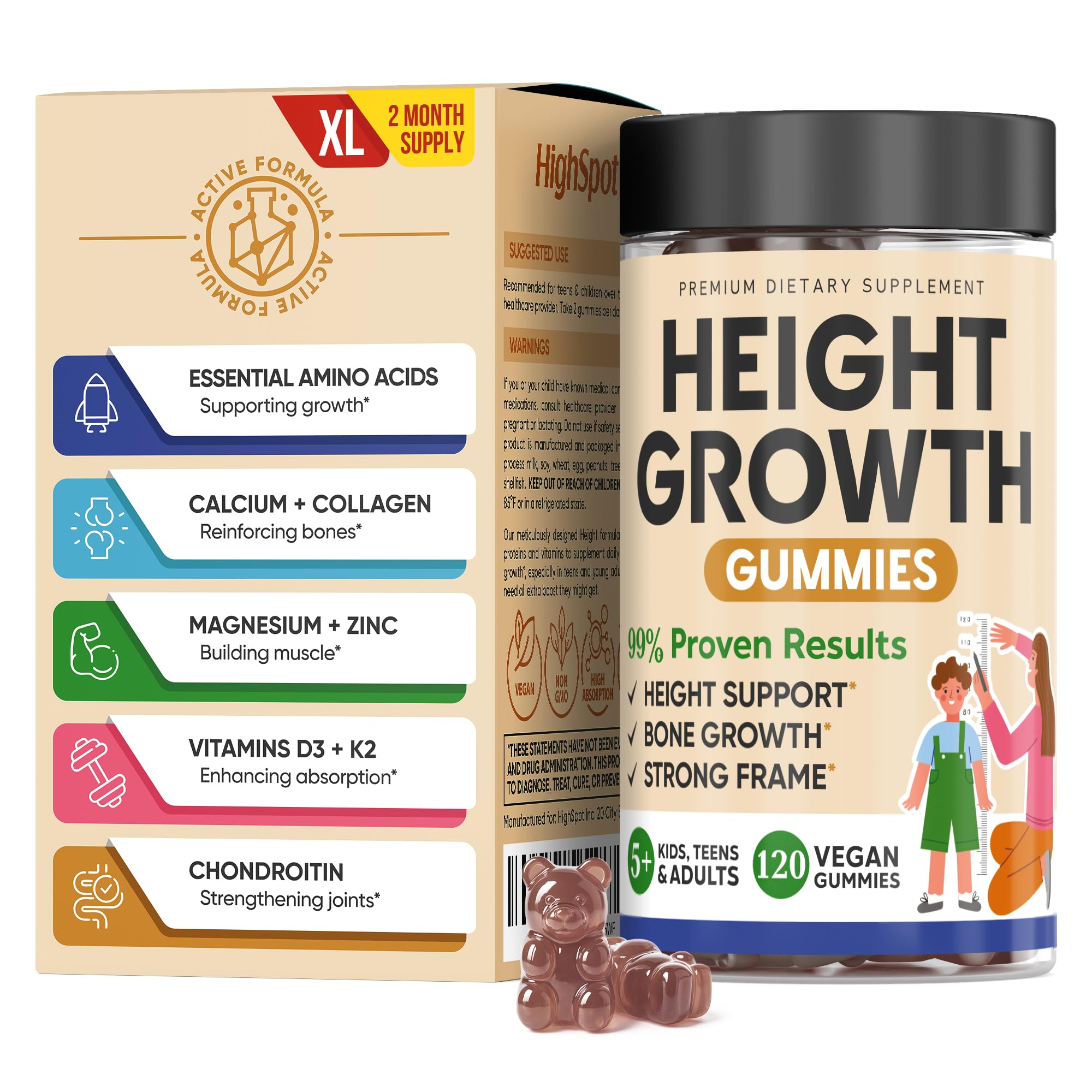 Highspot Height Growth Gummies for Kids & Teens
