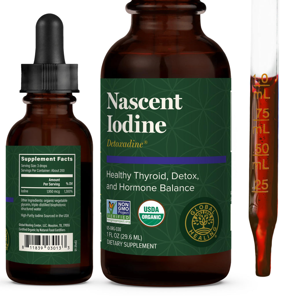 Detoxadine Nascent Iodine Liquid by Global Healing Center

