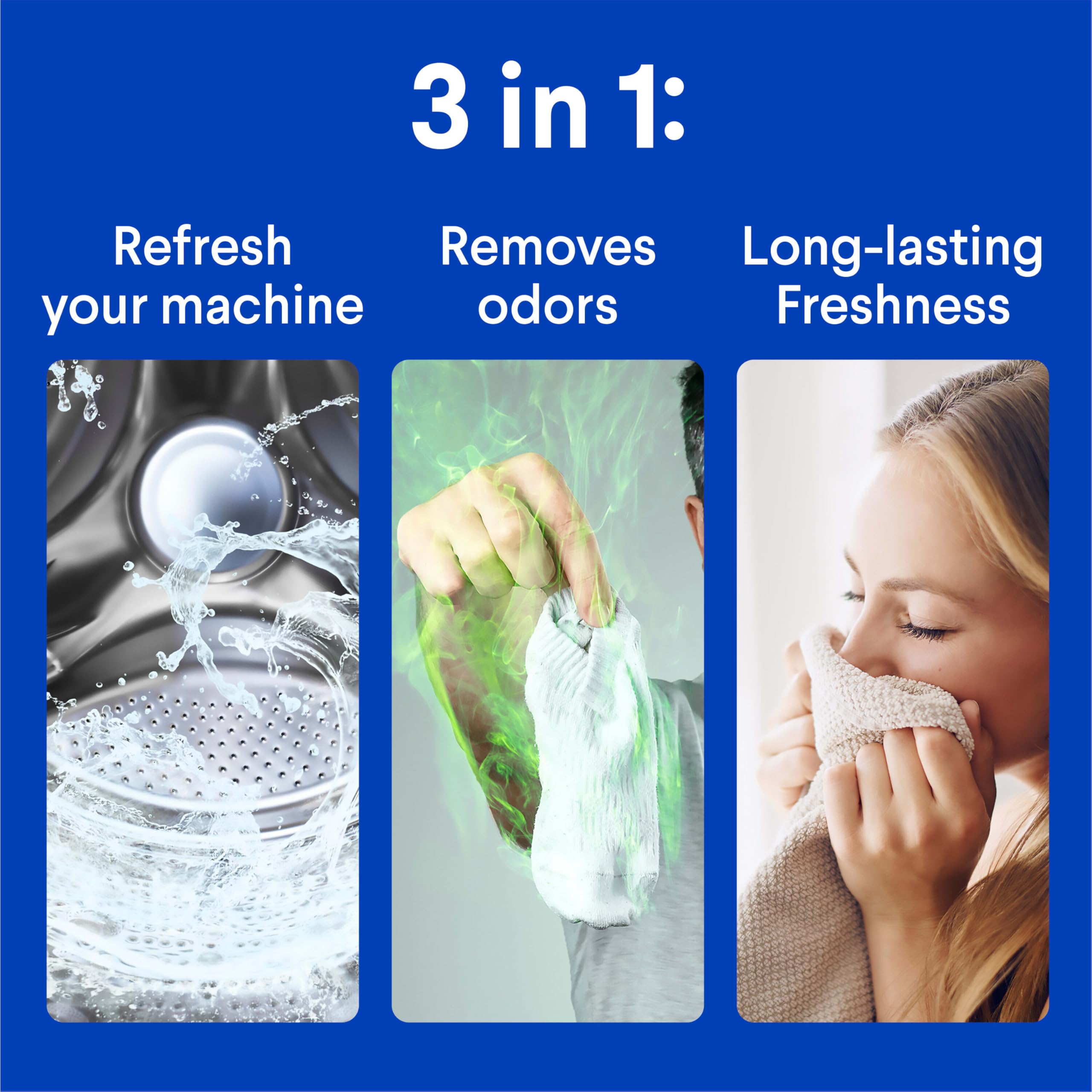 Clorox FreshGuard Laundry Odor Remover 3-in-1 Bleach Free

