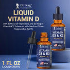 Dr. Berg D3 K2 Liquid Drops with MCT – 5000 IU

