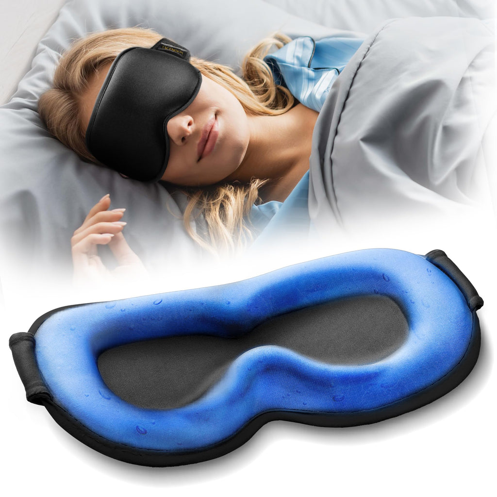 Cooling Gel Eye Mask | 3D Weighted Sleep & Migraine Relief

