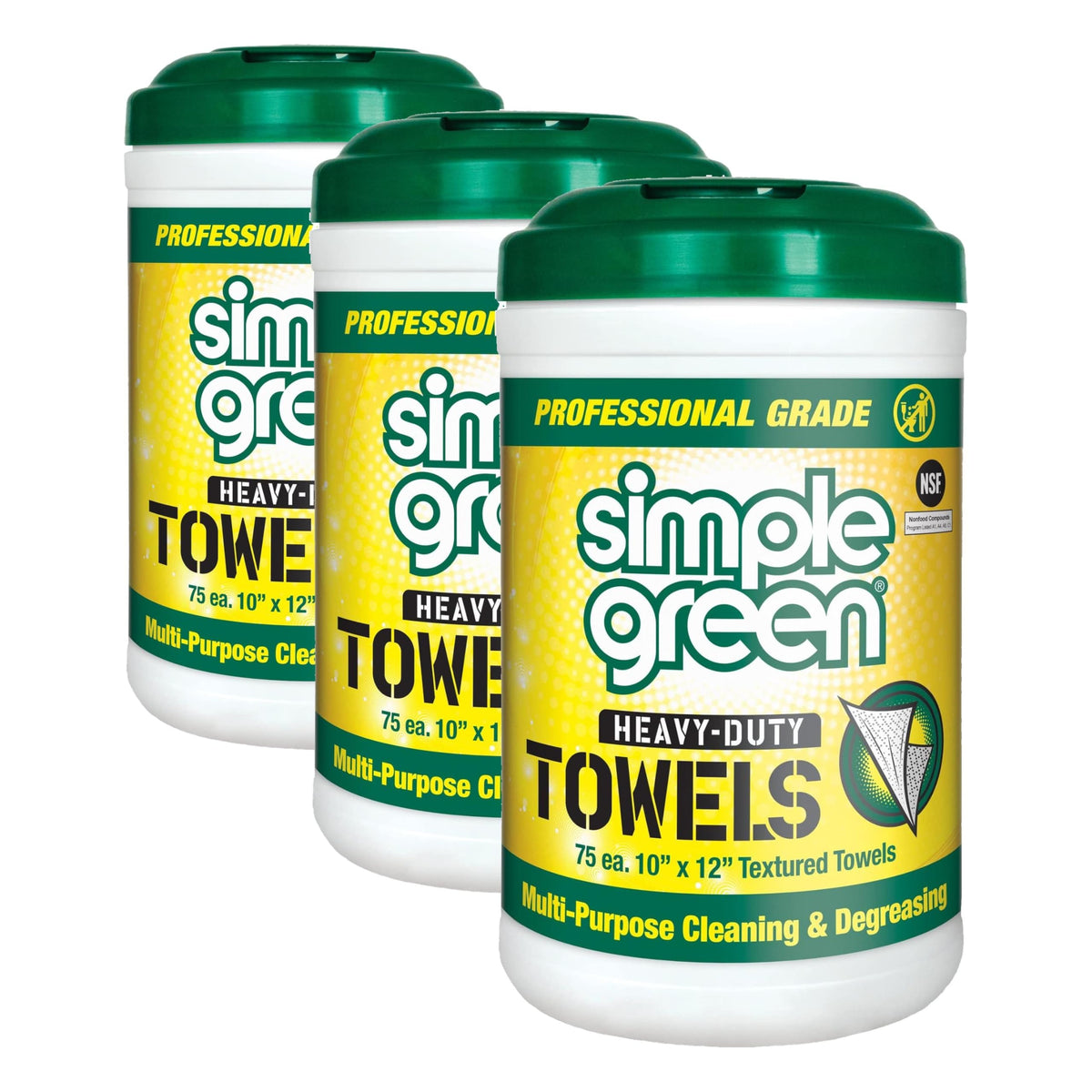 Simple Green Heavy-Duty Cleaning Towels, All-Purpose Wipes