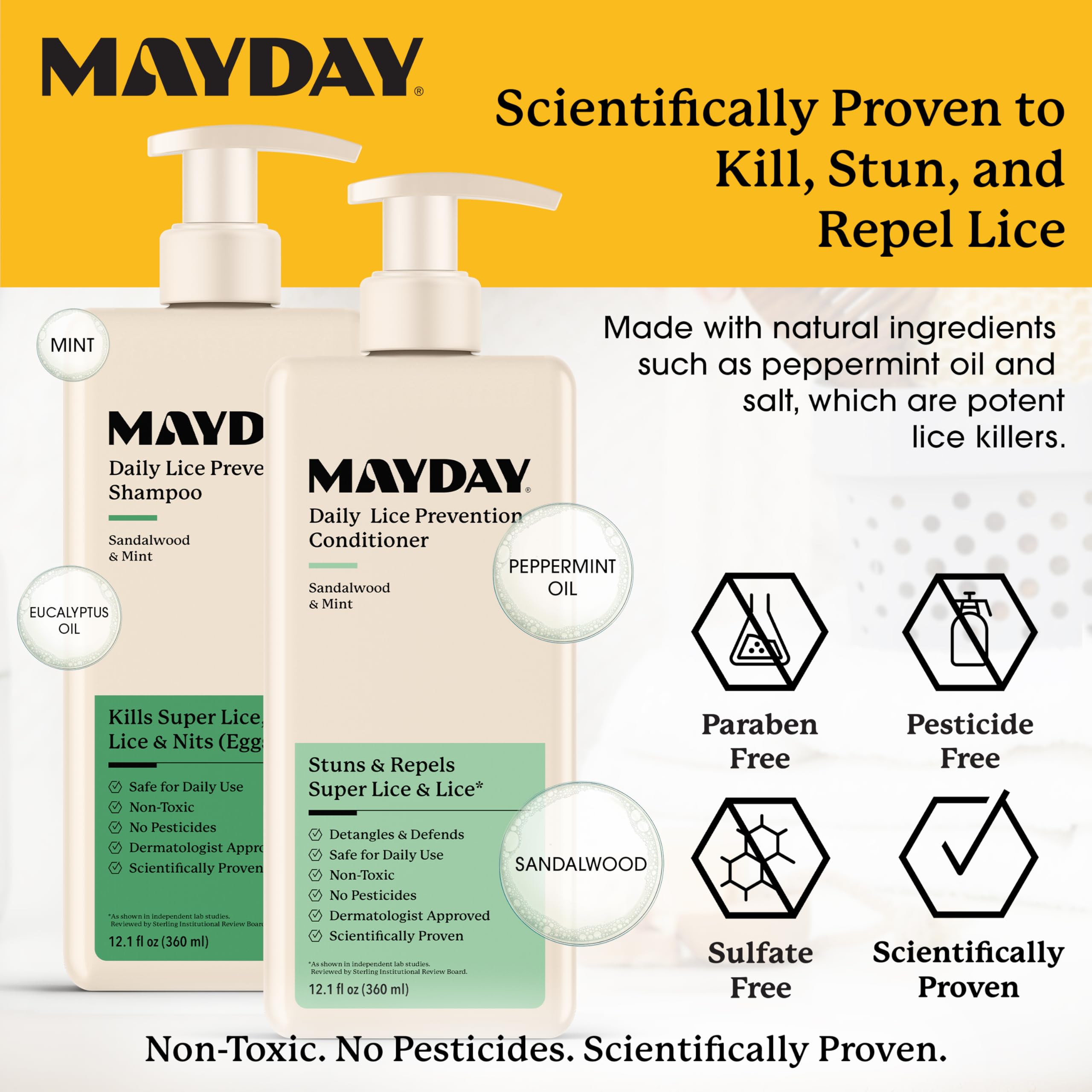 MAYDAY Lice Prevention Duo – Shampoo & Conditioner

