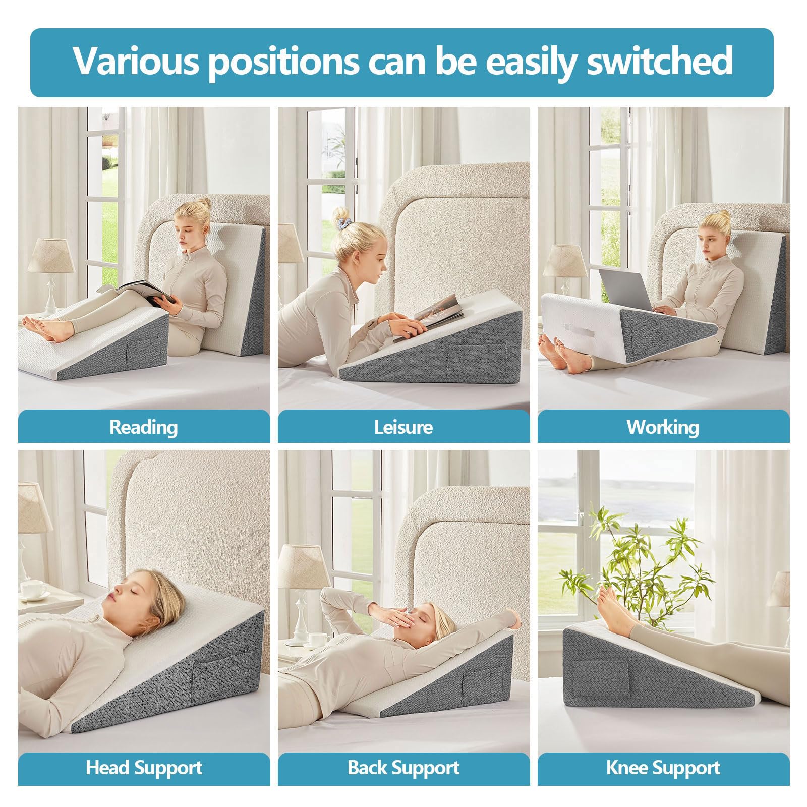 Pillow for Sleeping and Resting | Versatile Support Cushion

