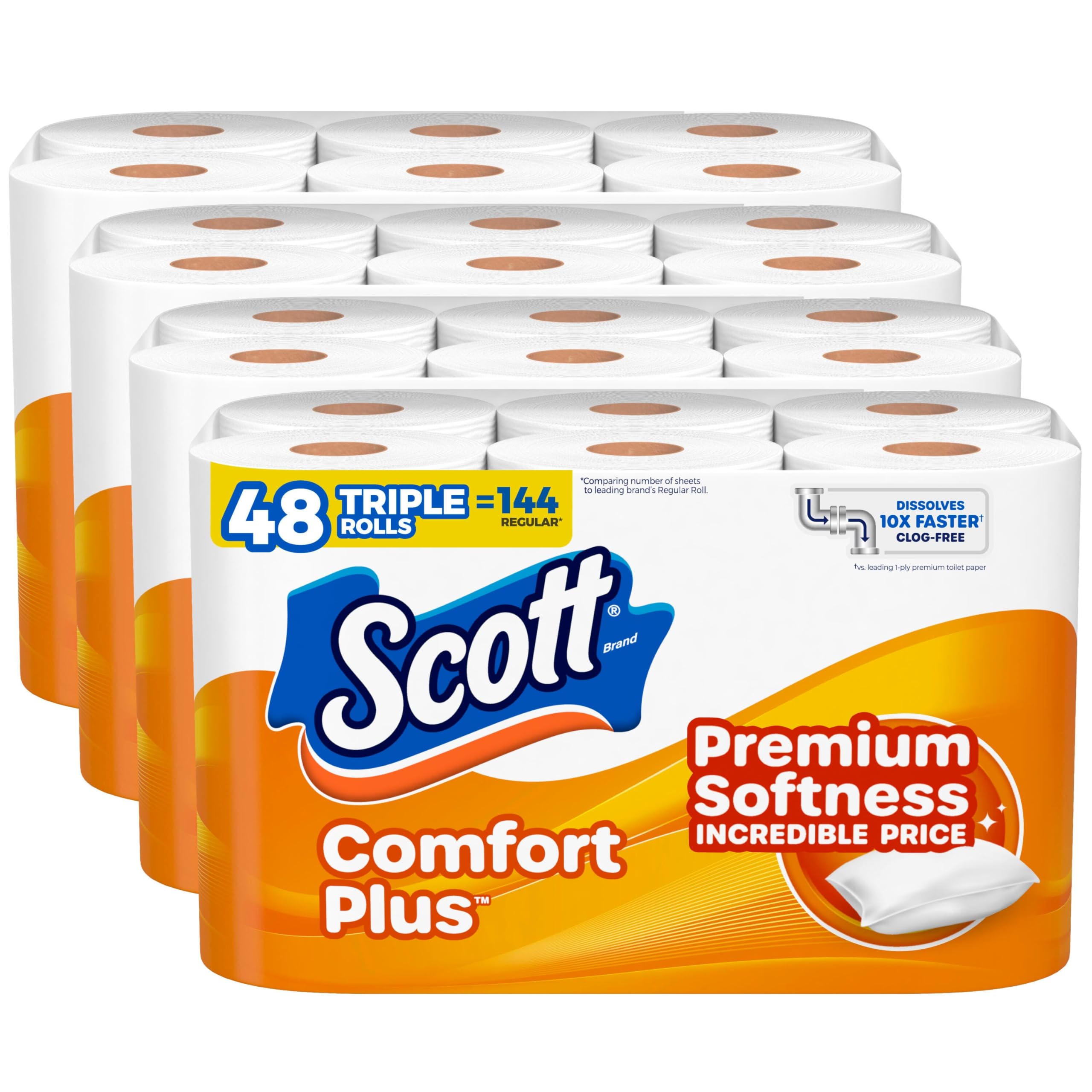 Scott ComfortPlus Toilet Paper Septic-Safe, Soft & Strong

