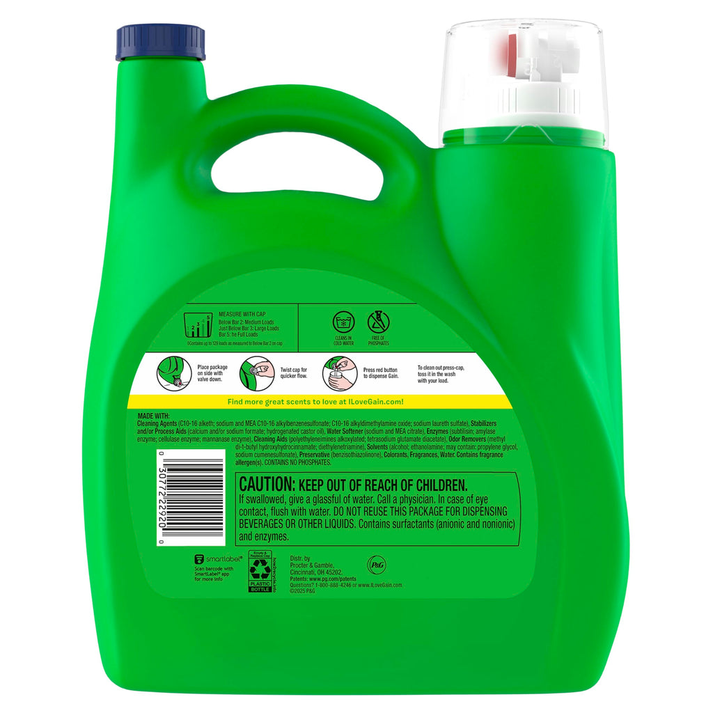 Gain Plus Liquid Detergent with Oxi | All-Day Fresh

