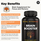Vital Vitamins Brain Supplements Bacopa Monnieri Memory

