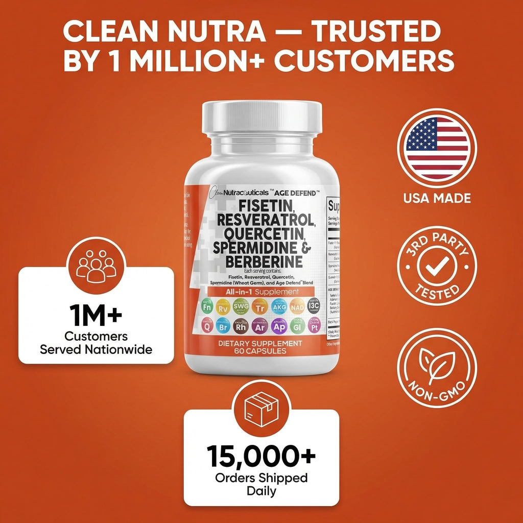 Clean Nutra Longevity Capsules | Cellular Health

