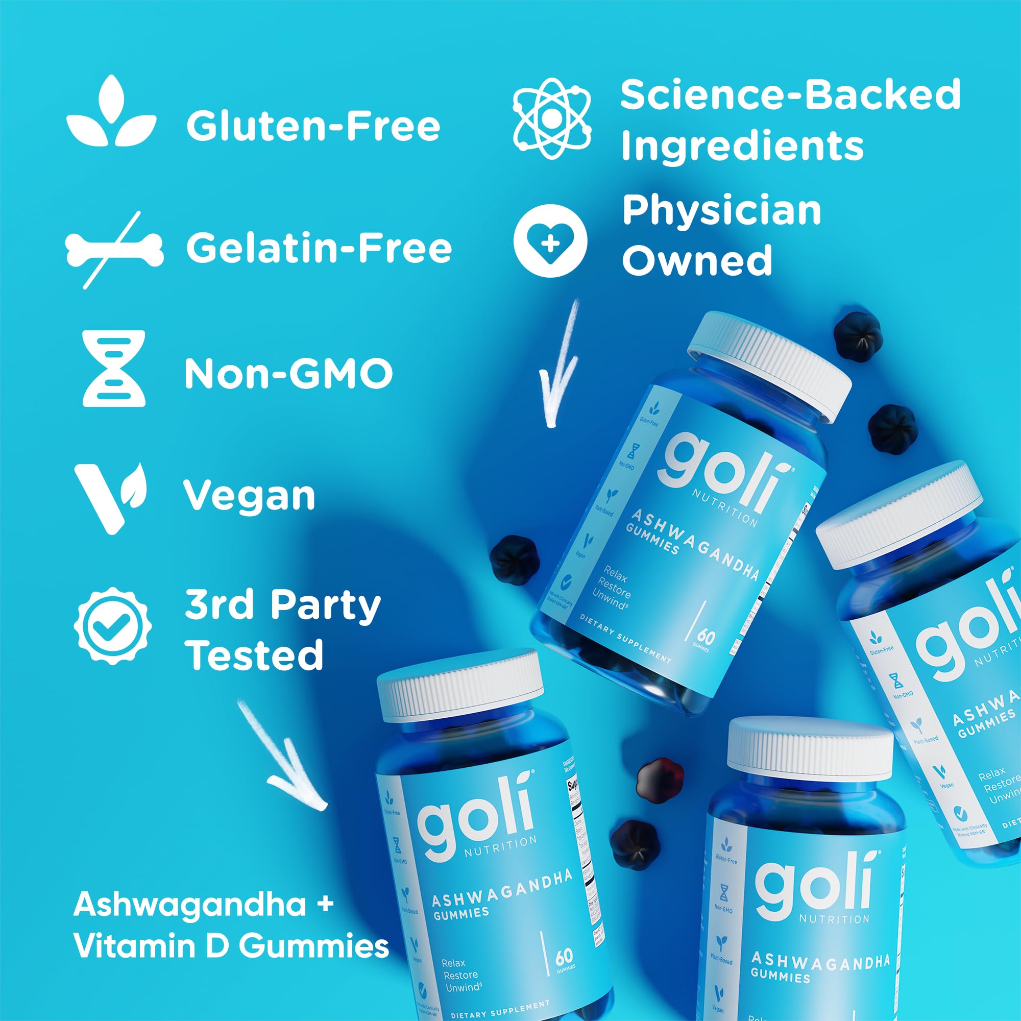Goli Ashwagandha & Vitamin D Gummies

