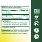 MegaFood Zinc Supplements - Vegan Immune Support


