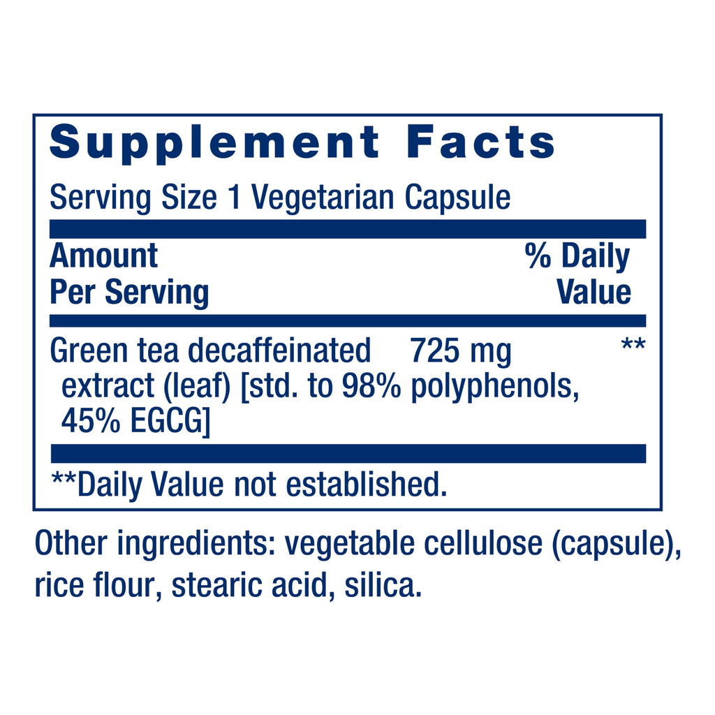 Life Extension Decaffeinated Green Tea Extract

