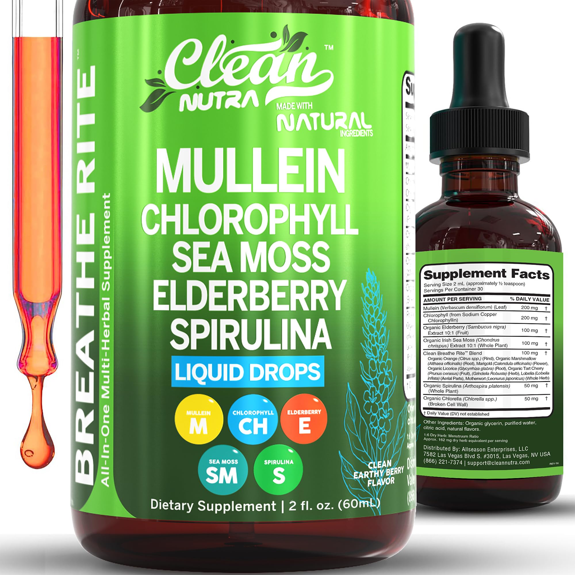 Mullein Drops Lung Support Tincture

