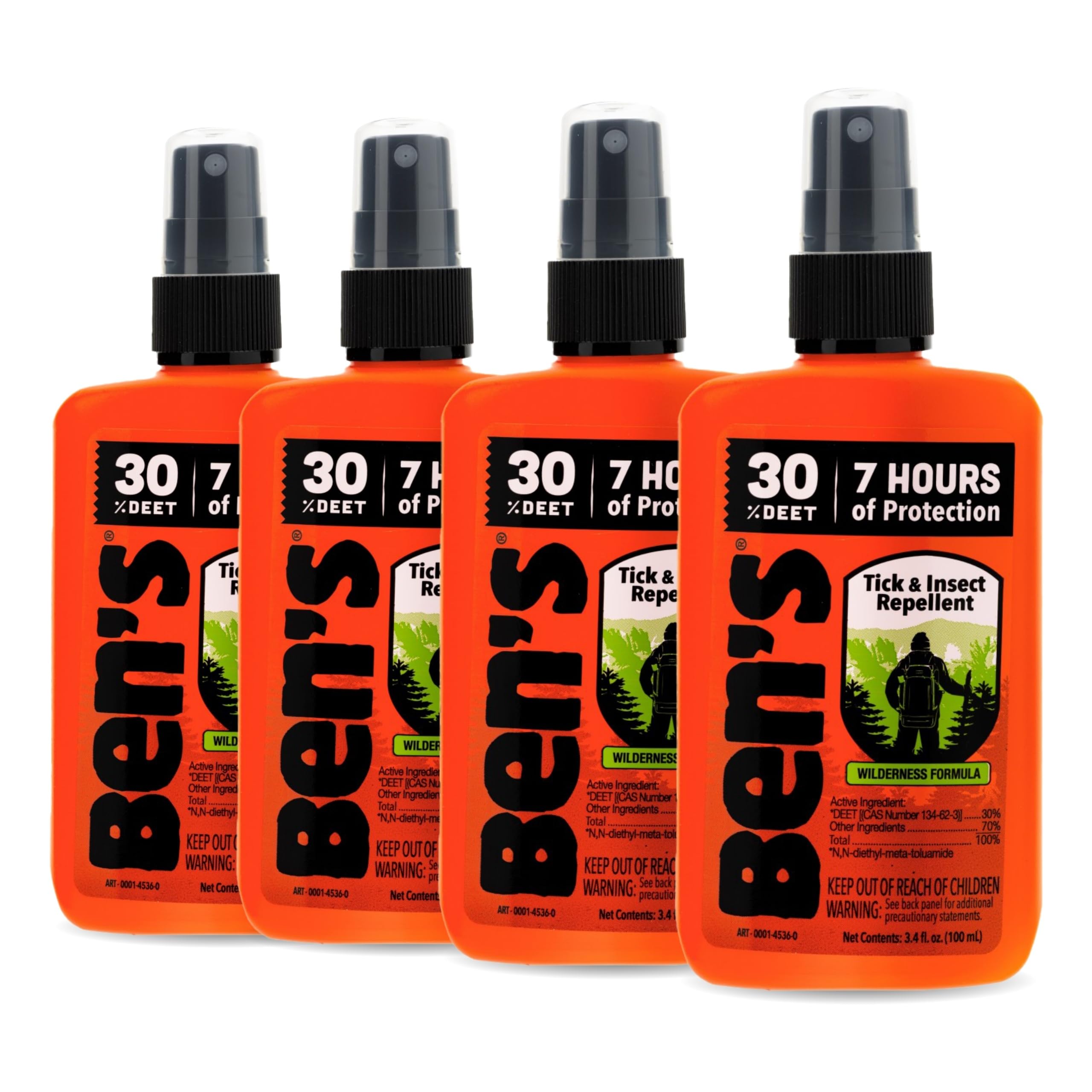 Ben's Tick & Insect Repellent - 30% DEET Fragrance-Free Bug Spray