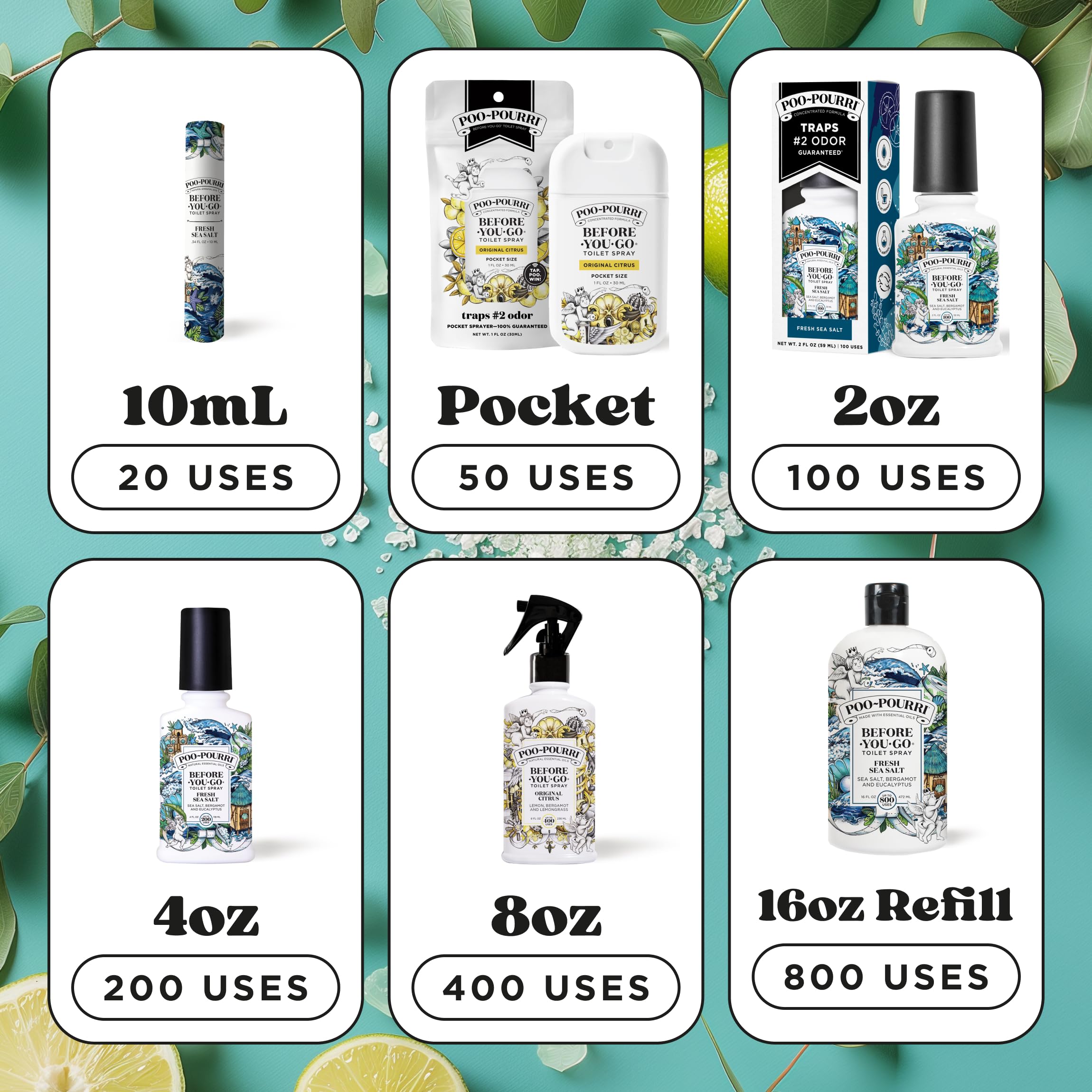 Poo-Pourri Toilet Spray - Odor-Blocking Freshness

