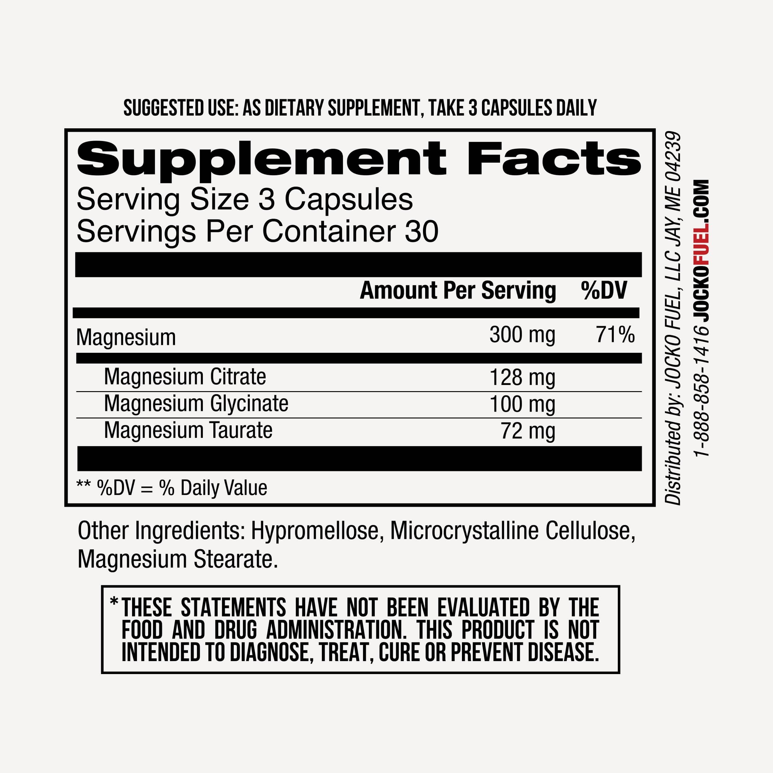 Magnesium Complex Supplement by Jocko Fuel

