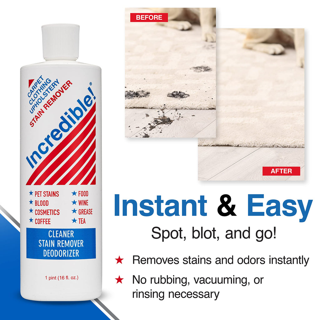 Incredible Stain Remover - Instant Spot & Odor Eliminator

