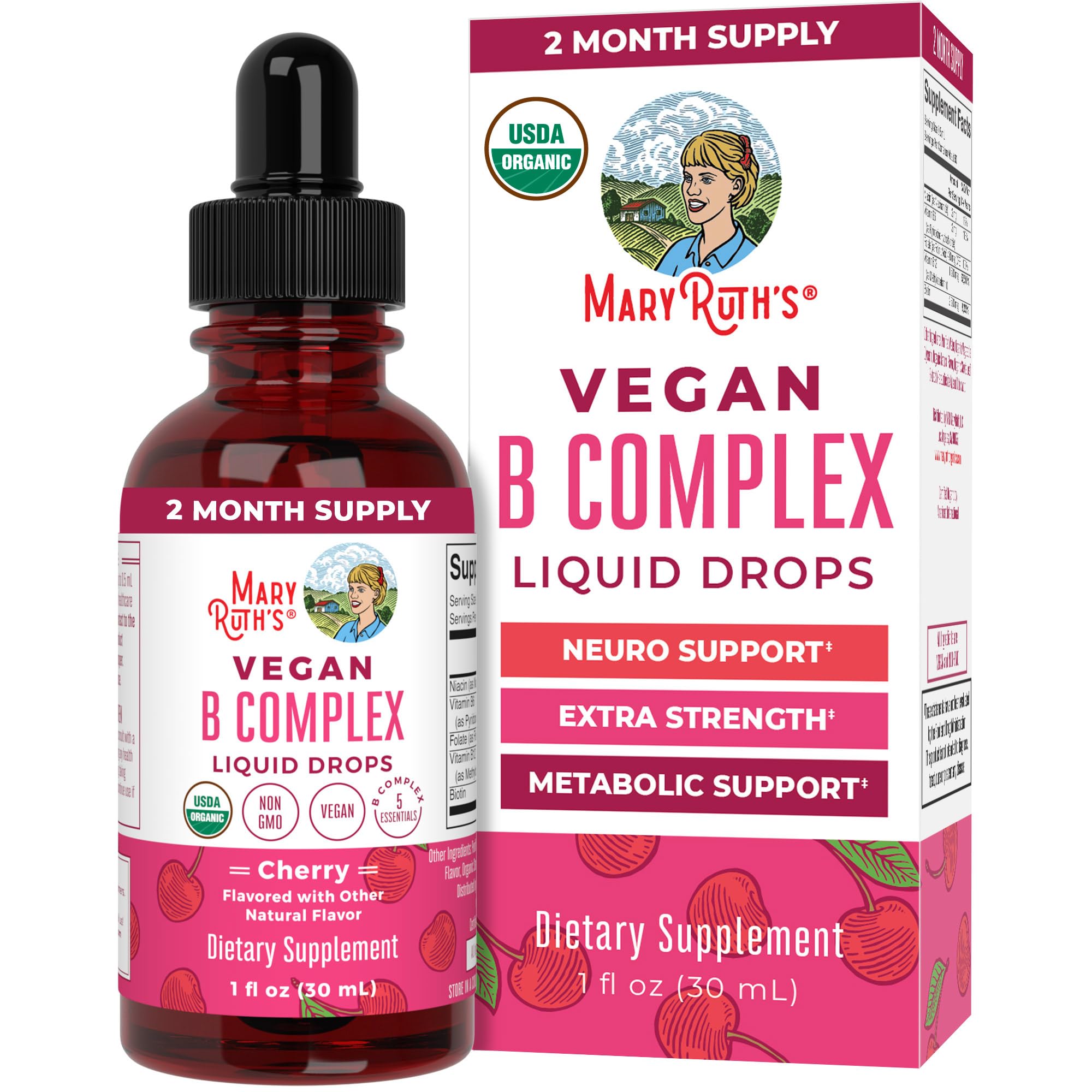 MaryRuth's Organics Vitamin B Complex | Metabolic Support

