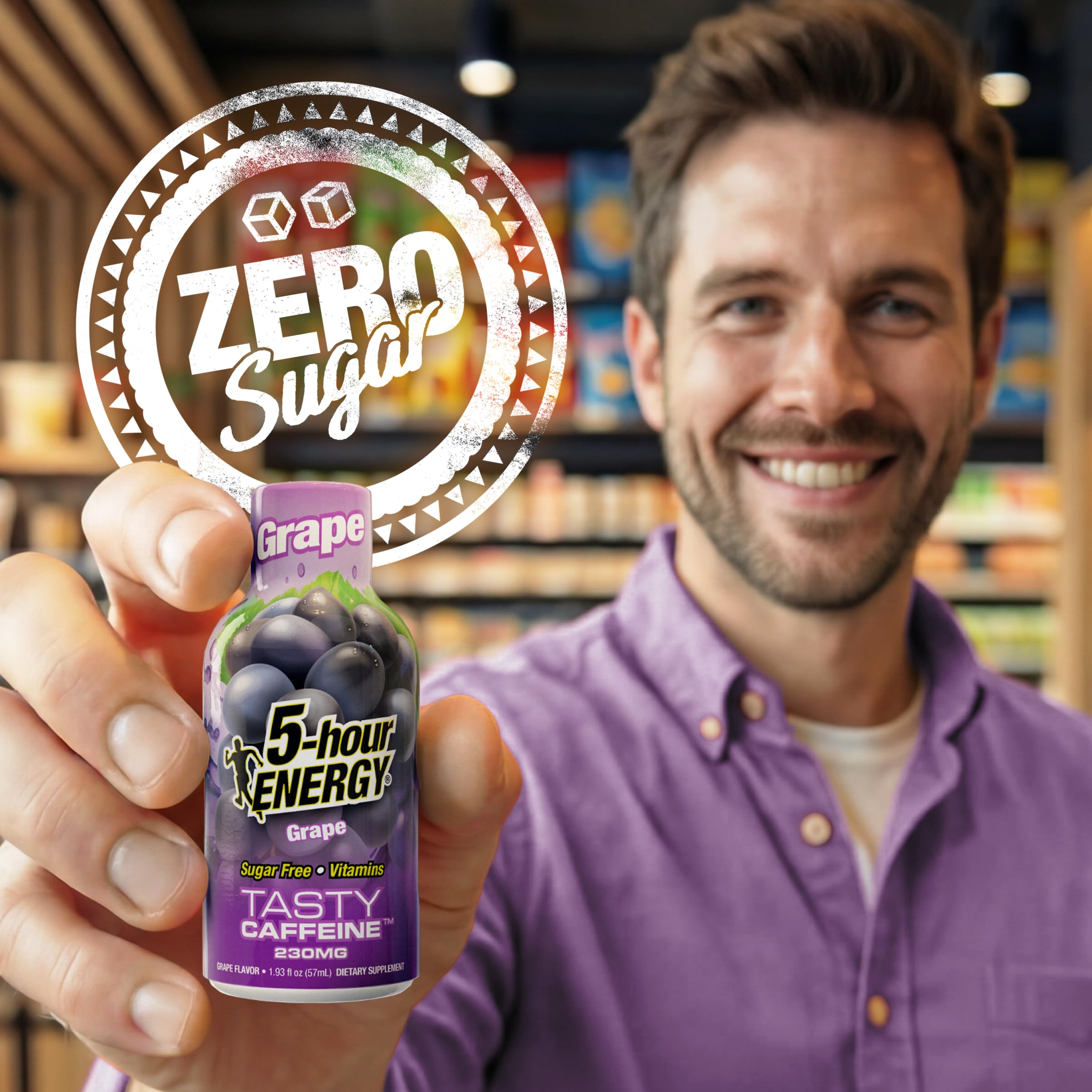 5-hour ENERGY Grape Flavor Energy Shot - Sugar Free

