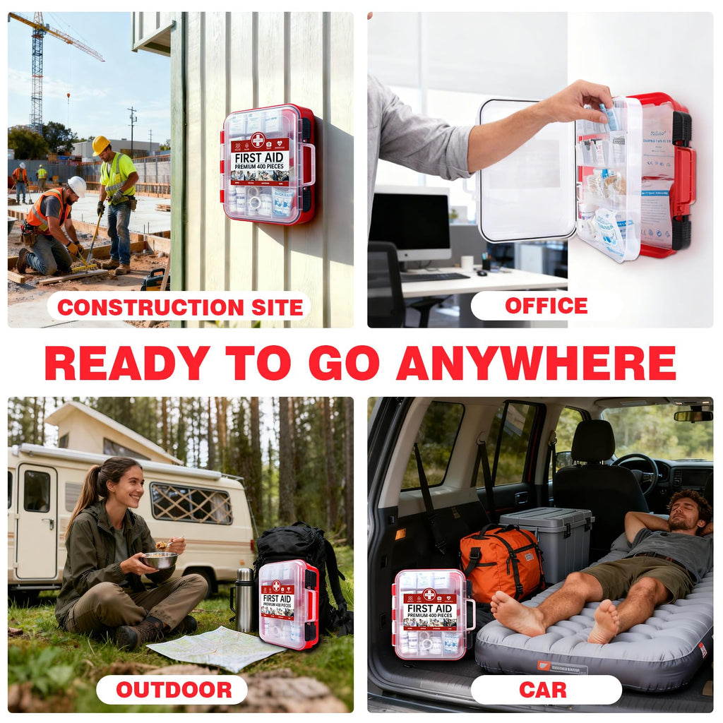 First Aid Kit with Organized Storage for Versatility

