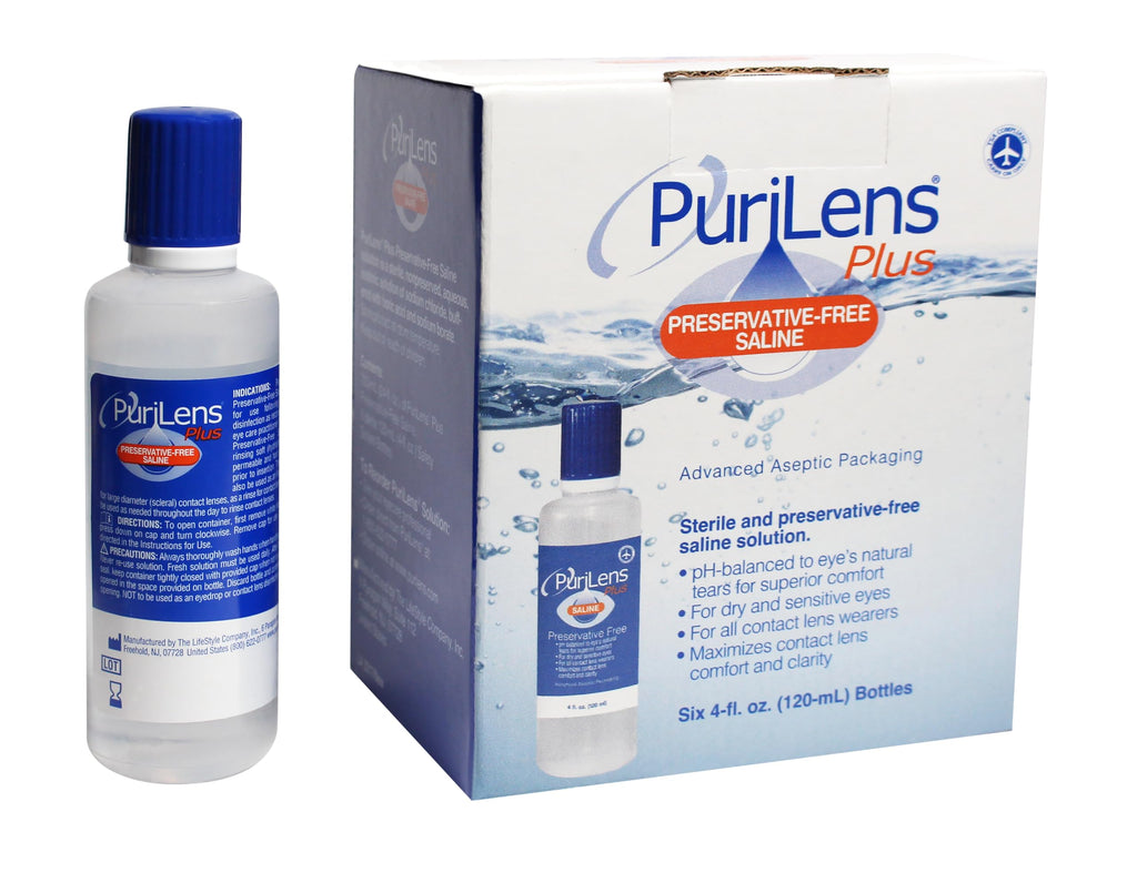 Purilens Plus Preservative-Free Contact Lens Saline Solution

