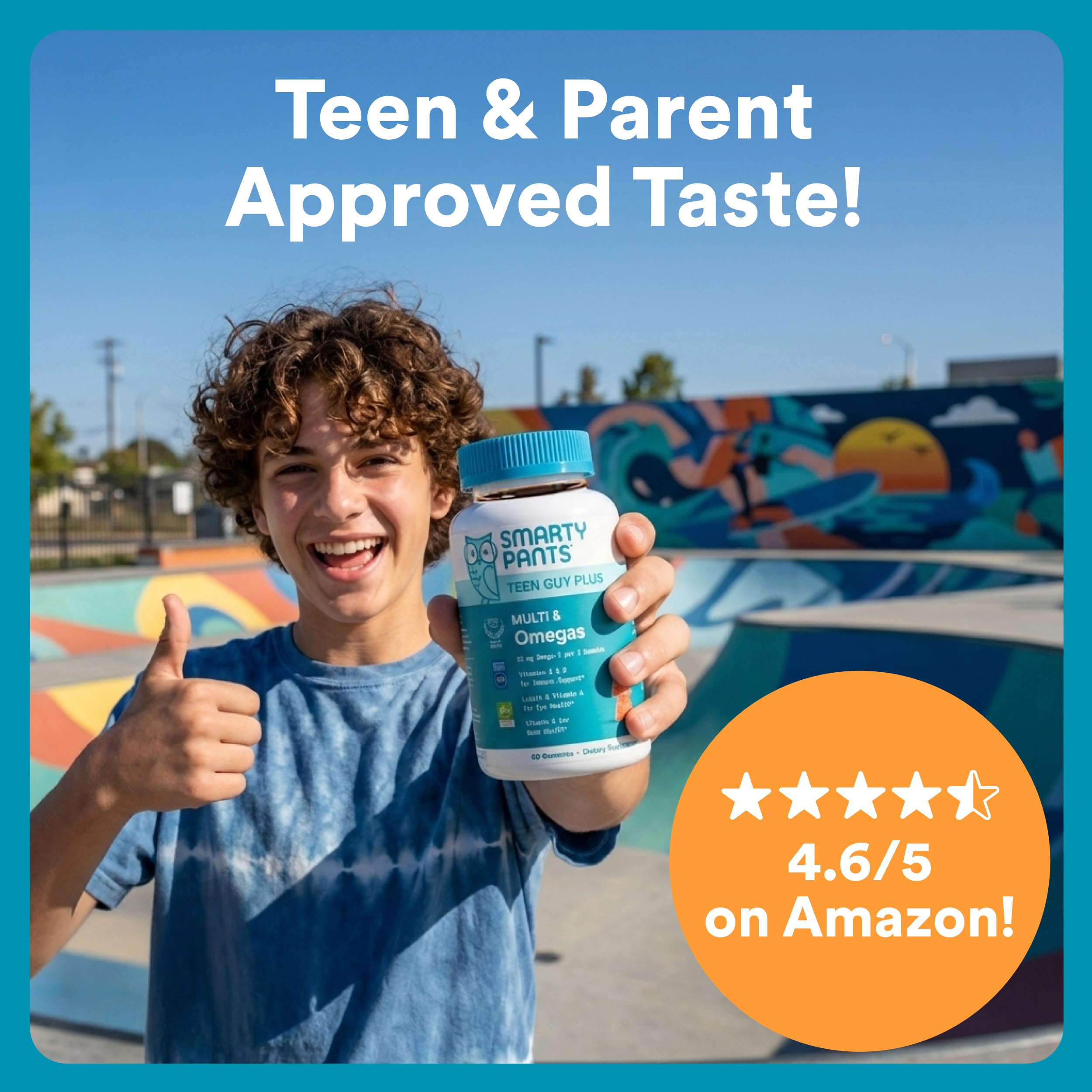 SmartyPants Teen Guy Multivitamin Gummies with Omegas

