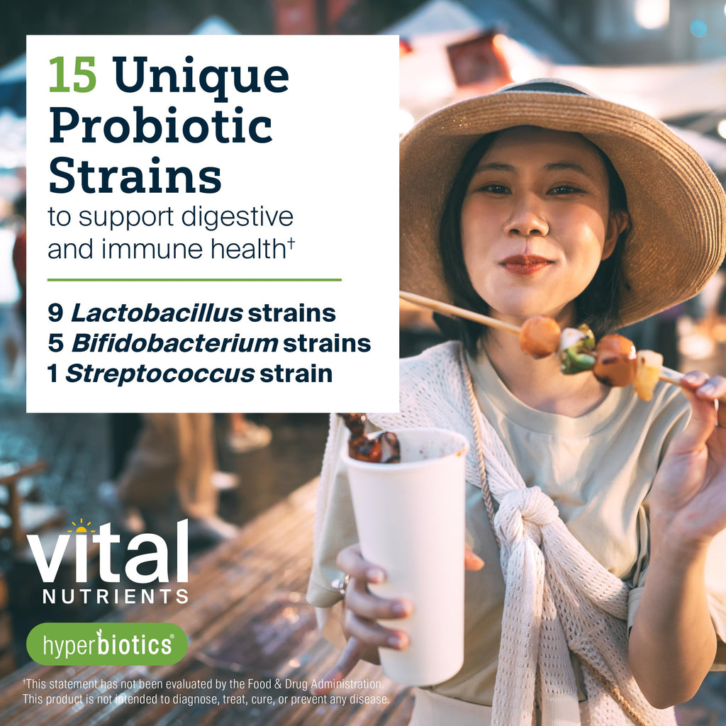 Vital Nutrients Probiotics & Prebiotics for Women and Men

