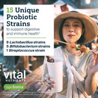 Vital Nutrients Probiotics & Prebiotics for Women and Men

