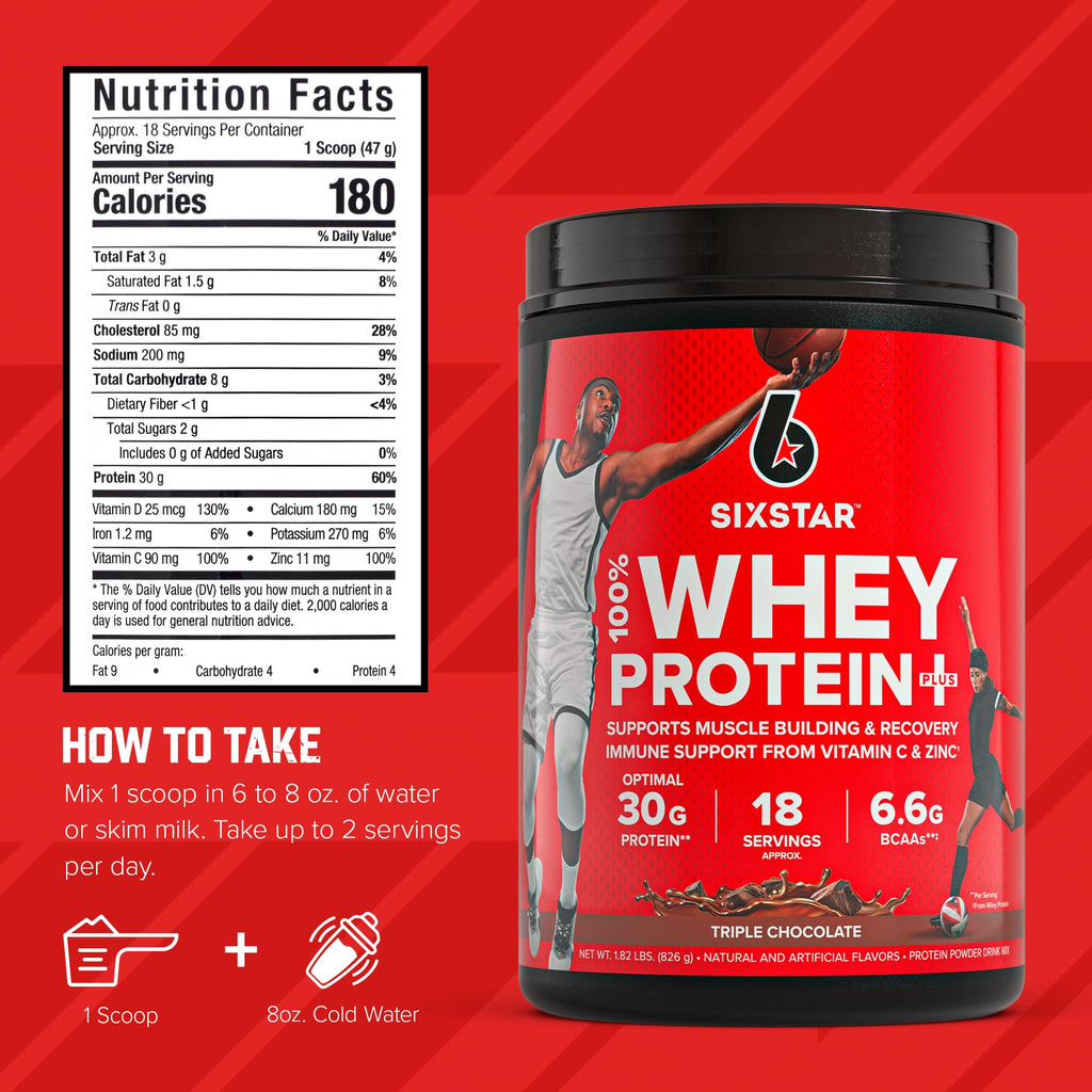 Six Star Whey Protein Plus Protein Powder | Muscle Support

