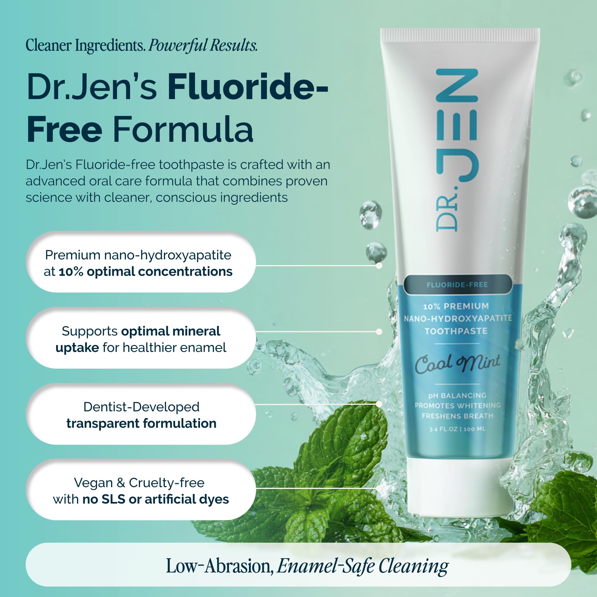 Dr. Jen Fluoride Free Toothpaste with Nano Hydroxyapatite

