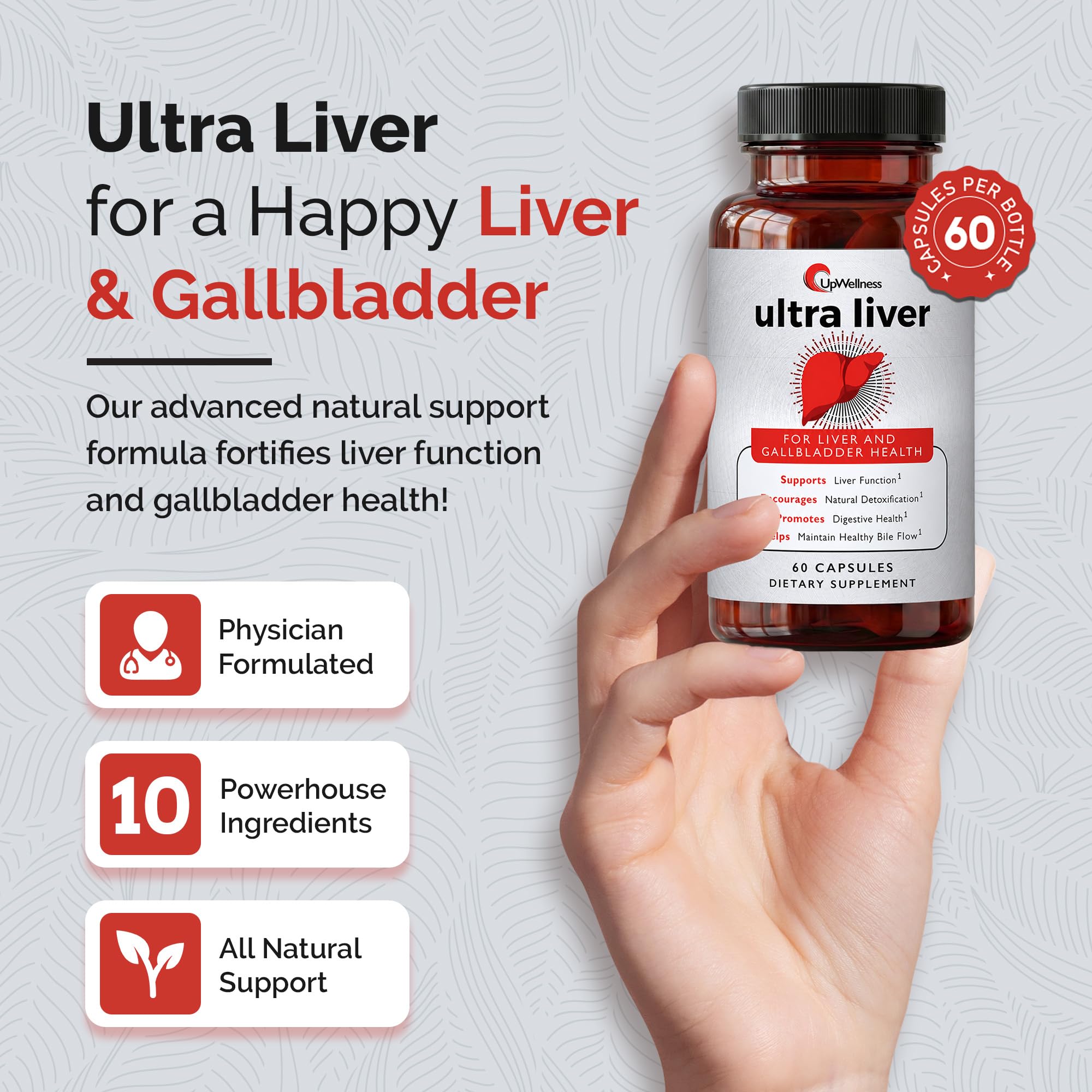 UpWellness Ultra Liver Supplement – Gallbladder Support

