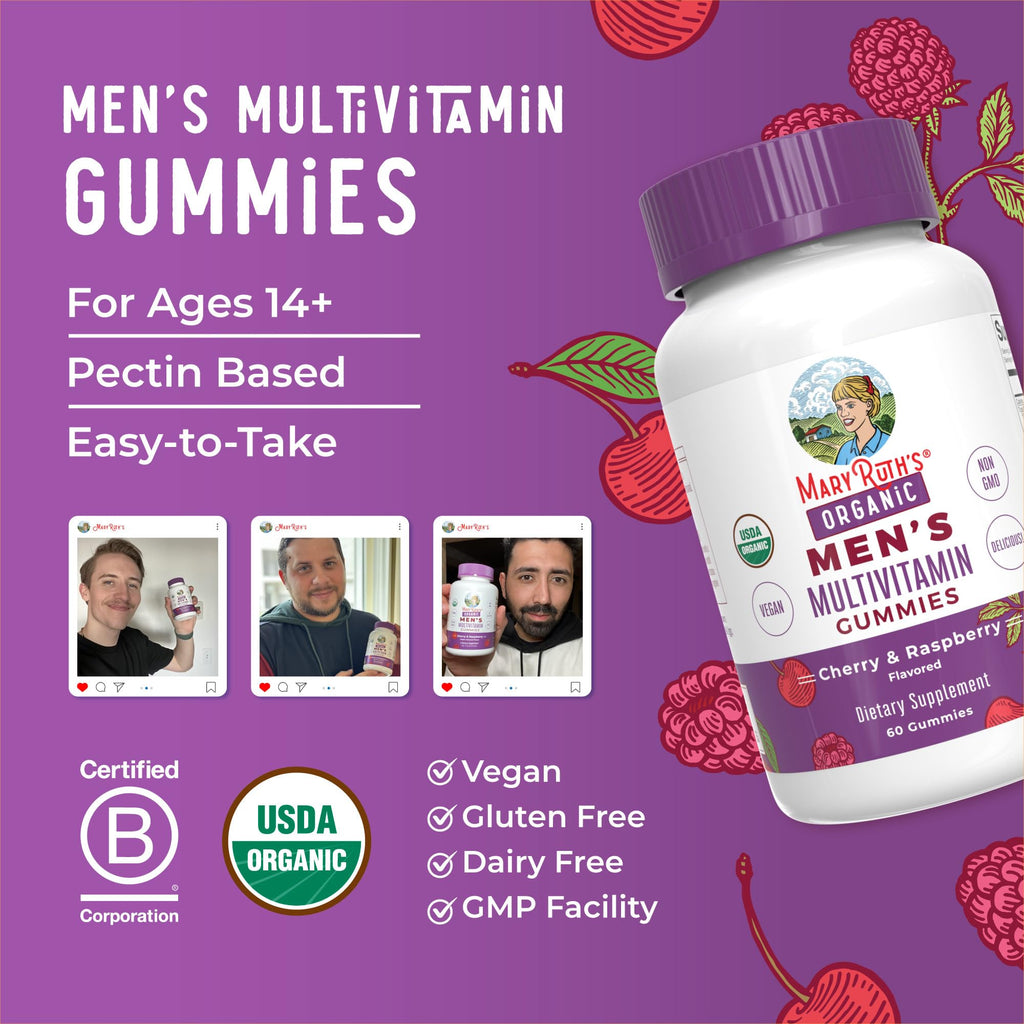 MaryRuth's Organics Men's Multivitamin Gummies - Vegan

