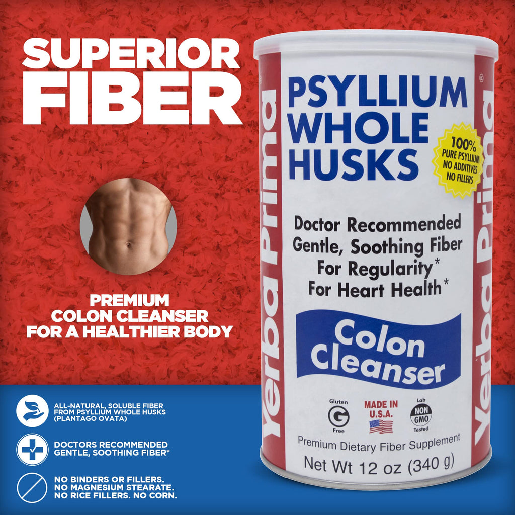 Yerba Prima Psyllium Fiber Dietary Fiber Colon Cleanser

