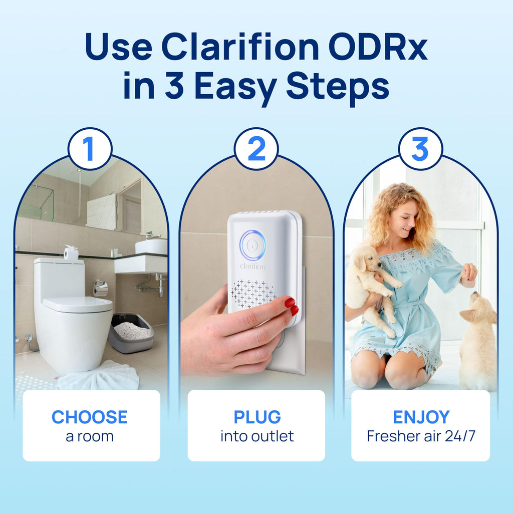 Clarifion ODRx UV-C Cat Odor Deodorizer | Compact & Quiet

