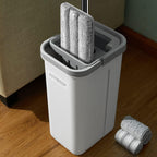 Joymoop Wall Mop and Bucket Set - Flat Floor Cleaning System

