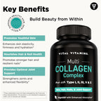 Multi Collagen Peptides Capsules by Vital Vitamins

