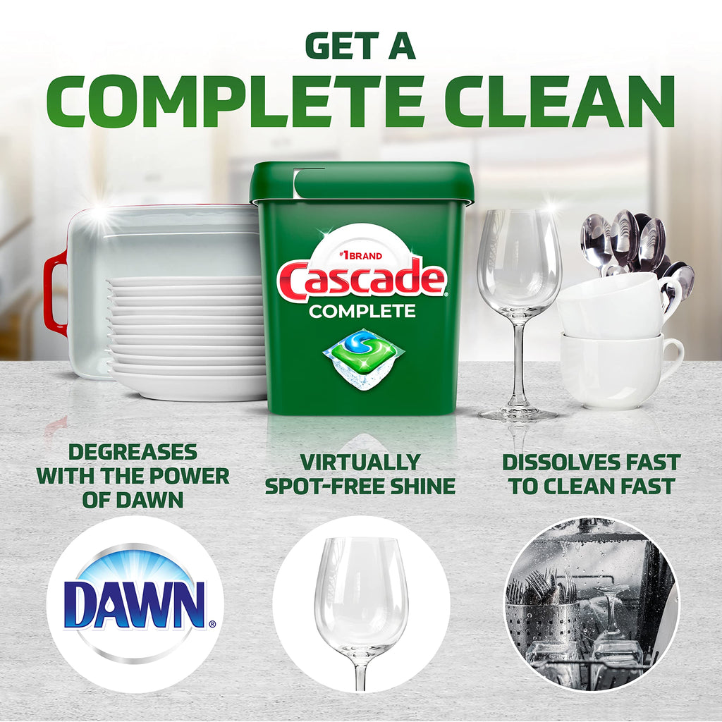 Cascade Complete Dishwasher Pods - Fresh Scent Phosphate-Free

