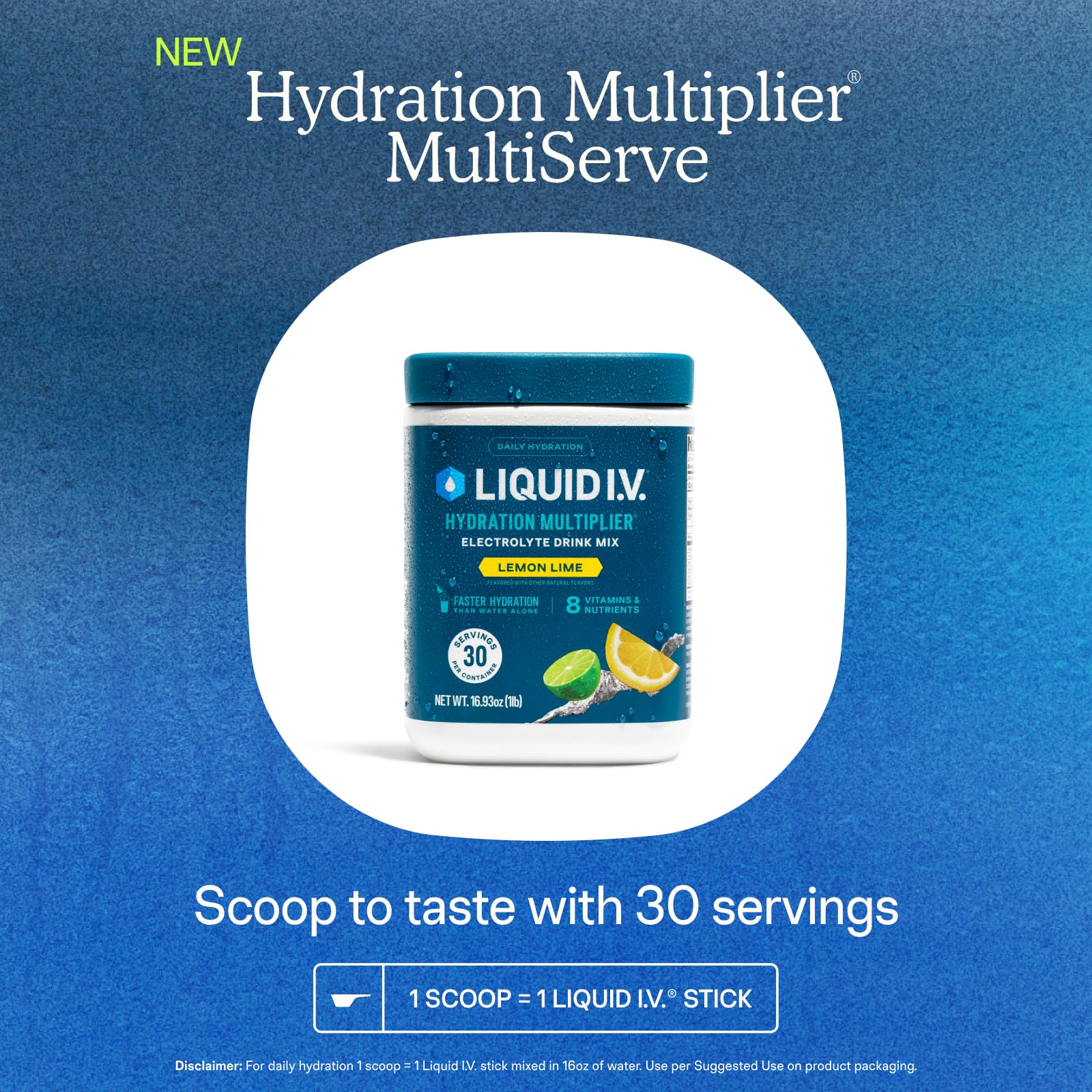 Liquid I.V. Hydration Multiplier Electrolyte Drink Mix

